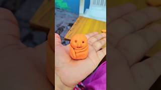 Day 13🥰 Homemade clay☃️#minivlog #shorts #clay #snowman
