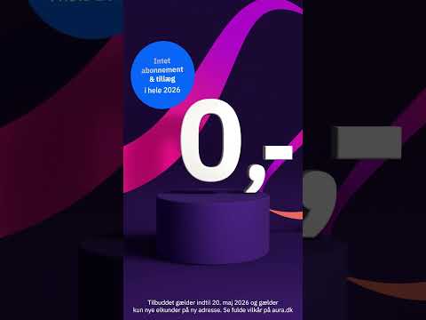 AURA A/S YouTube ad: AURA FlexEL – 0 kr. i abonnement og tillæg i hele 2026