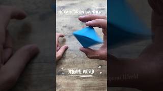 Hexahedron spinner origami instructions | How to fold paper Hexahedron spinner origami | Spinner art