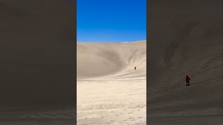 My Son In the Middle of a Mini Sandstorm at Great Sand Dunes National Park 🌪️
