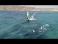 Drone windsurfing in crete with julien mas fra7