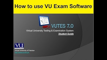Virtual University Exam Software Tutorial & How to attempt paper in VU exam