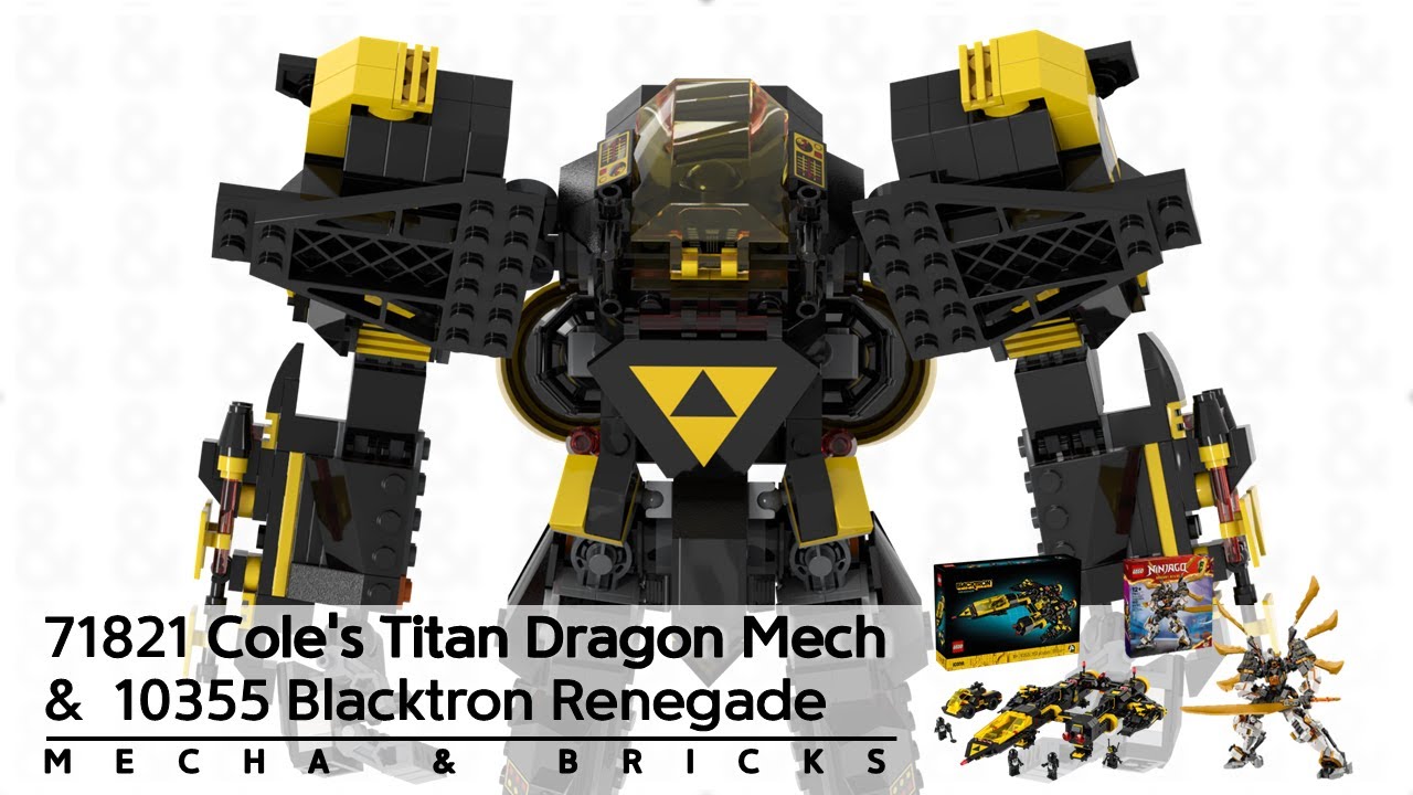 LEGO 71821 Cole's Titan Dragon Mech & 10355 Blacktron Renegade