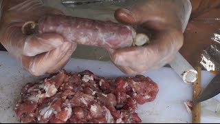 Hand Made Dried Italian Sausage, the old fashioned way