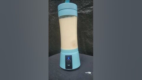 Banana milk shake using portable blender 🍌#shorts #asmr