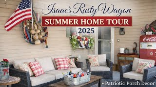 SUMMER HOME TOUR &amp; OUTDOOR DECOR ~ COUNTRY COTTAGE PRIMITIVE ECLECTIC ~ 2025 ~ VINTAGE IDEAS