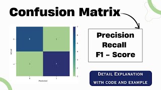 Confusion Matrix in detail | Precision, Recall, F1-Score |  Machine Learning Evaluation Metrics