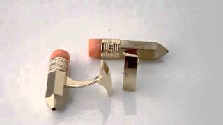 Запонки Карандаши. MARKIN fine jewellery.
