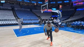 KYRIE IRVING's USUAL EARLY WARMUP ROUTINE BEFORE TONIGHT GAME 1 OF WC SEMIFIANLS AGAINST OKC THUNDER