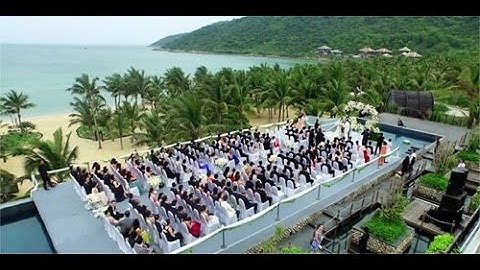 the wedding of couple singapore giants held in Da Nang resort,viet nam