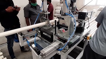 PVC COLUMN PIPE COUPLER ASSEMBLY MACHINE FOR WIRE AND WITHOUT WIRE INSERTION