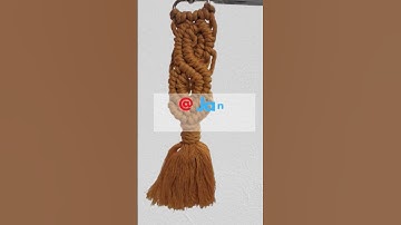 Macrame Keychain Tutorial #diy #macrame #boho
