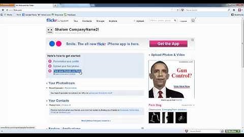 How to Setup a Flickr Account