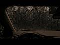 Trapped in a Car During Heavy Rain | Dark Forest Ambience for Deep Sleep