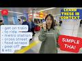 (Simple Thai) Daily verbs (throw garbage out, get on train, go down elevator, tap card) - Ep. 21