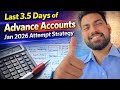 CA Inter Jan 2026 Advance accounts | Strategy for last 3.5 Days | #AdvanceAccounts  #CAInterJan2026 