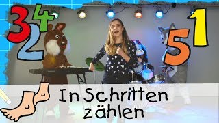 🐶 In Schritten zählen - Mathe Lernlieder mit Marie Wegener || Kinderlieder