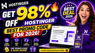 98% OFF Hostinger Deal! Use This Verified Promo Code 2026