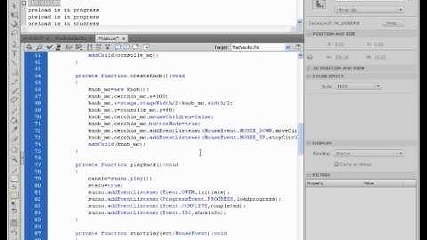 Actionscript 3.0 Audio Player