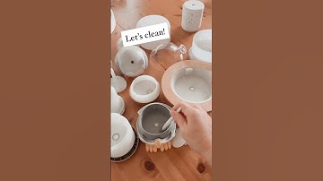 How to clean a diffuser! #diffusers #plantbased #lowtoxliving