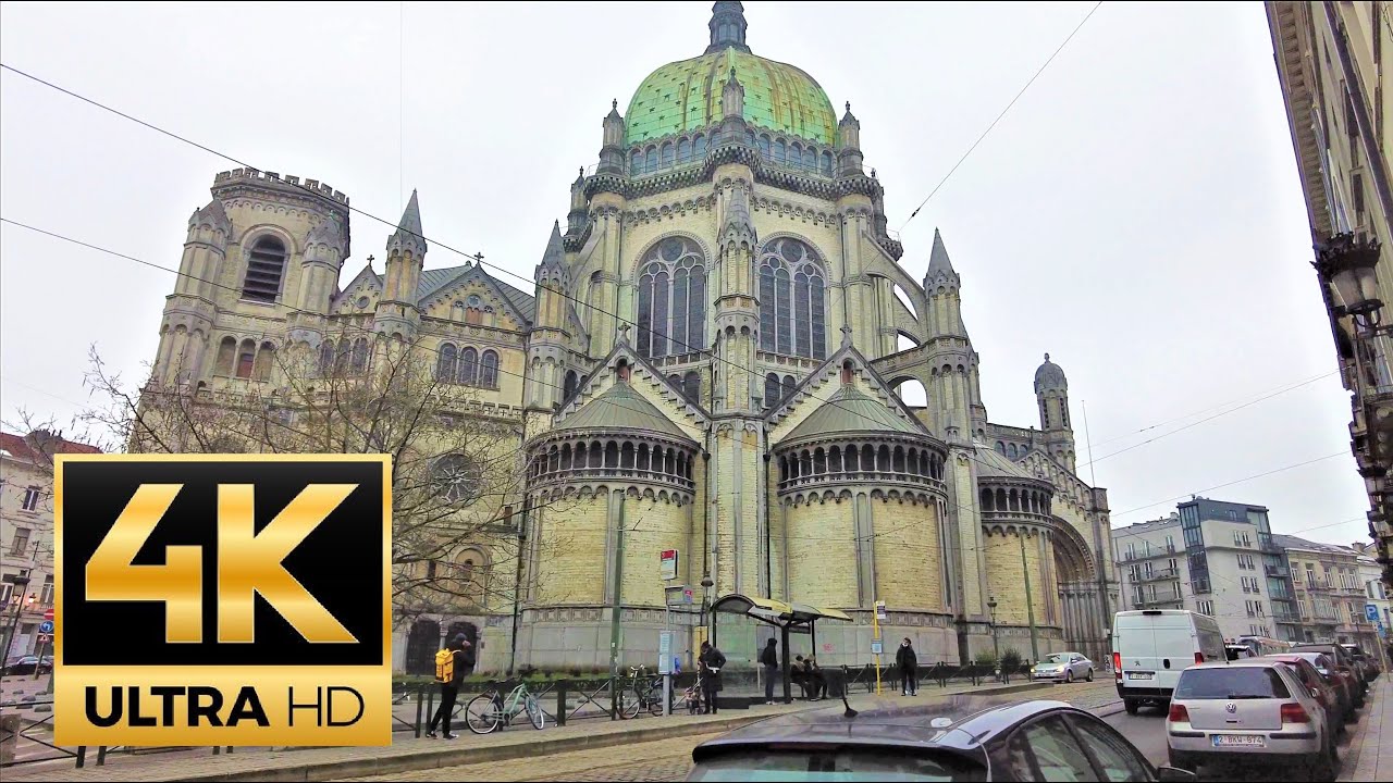 Schaerbeek quartier 🇧🇪 BRUSSELS, Belgium 🇧🇪- 4K 60fps quarter gare du nord schaarbeek 4K UHD