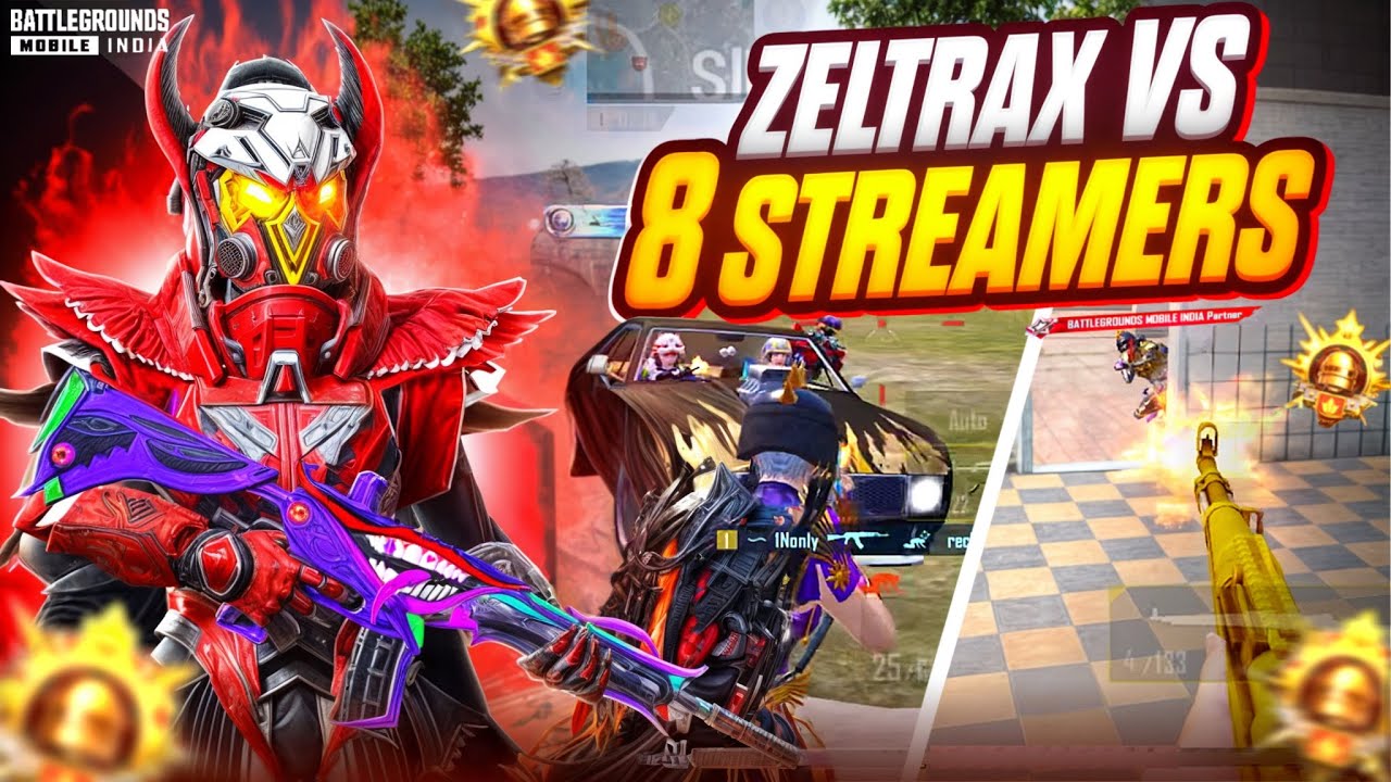 8 Streamers Found me SUS ‼️ | ZeltraX vs Pro Youtubers 🔥 | BGMI Fastest 2 Finger Player 