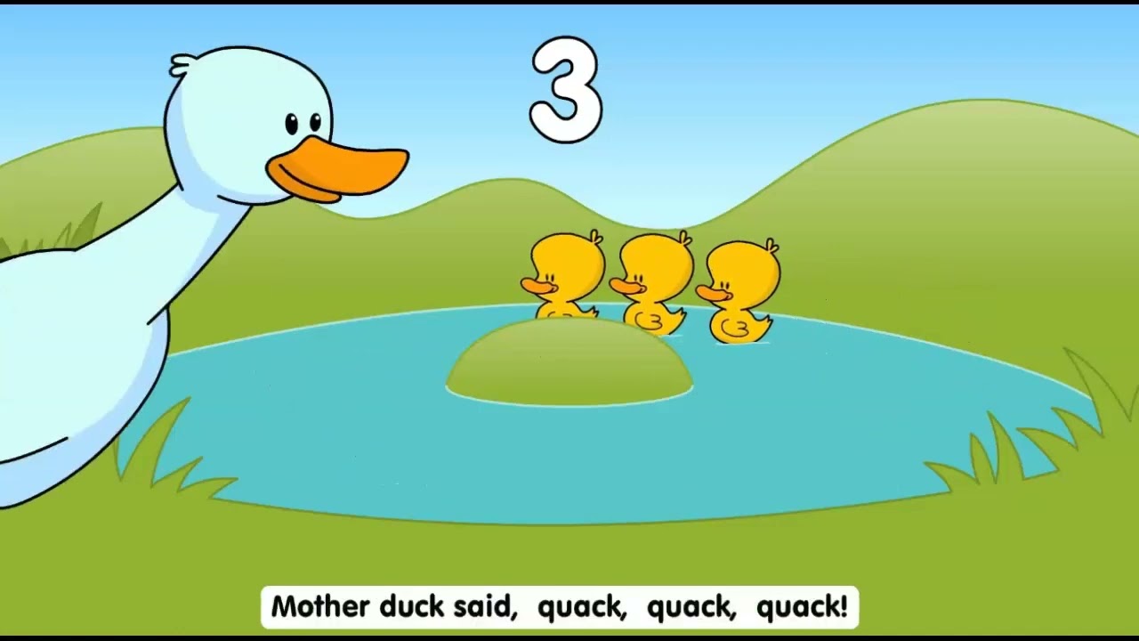 5 Little Ducks Free Games online for kids in Nursery by Jennifer