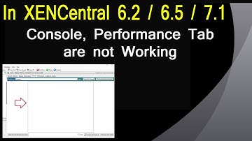 Console, CPU and Memory usage not showing in XENCentral | XenServer 6.2 | Easy Knowledge
