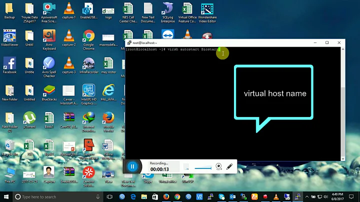 How to kvm virtual machine autostart