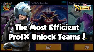 Proven Teams To Unlock Professor X & BE EFFICIENT!  | Marvel Strike Force | MSF