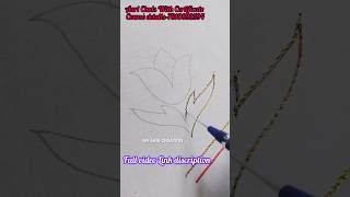 Double Layer Chain Stitch design #shorts #aari #viral #trending #chainstitch #shots #maggamwork #yt