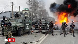 BRUTAL ATTACK (Feb 05) Ukraine troops destroy convoy Russian Tiger armored vehicles in Zaporizhzhia