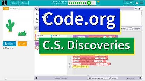 Code.org Lesson 8.9 Sprites | Activity D | Tutorial with Answers | Unit 3 C.S. Discoveries