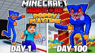 I Survived 100 Days In Poppy Playtime In Hardcore Minecraft!