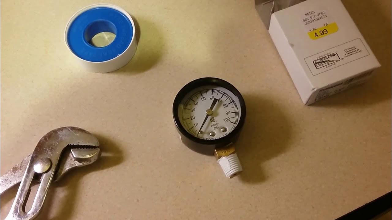 Pressure gauge replacement on well pump YouTube