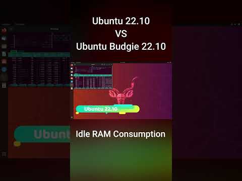 Ubuntu 22.10 VS Ubuntu Budgie 22.10 ( Idle RAM Consumption)
