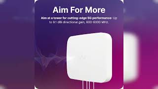 Overview: Waveform QuadPro 4x4 MIMO Signal Boosting Panel Antenna Kit | External Antenna for 4G/...