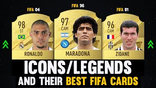 FIFA 23 | ICONS AND THEIR BEST FIFA CARDS! 😱🔥 | FT. Maradona, Ronaldo, Zidane... etc