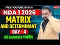 Matrices & Determinants Basics | Maths Day 4 Live Class | NDA 1 2026 Preparation LWS