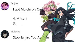 If Tanjiro Got Muichiro Crush List | Demon Slayer discord server