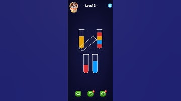 Sort Water Puzzle 9 - Color Liquid Sorting Game  - Levels 1-20  #gaming #short #puzzle