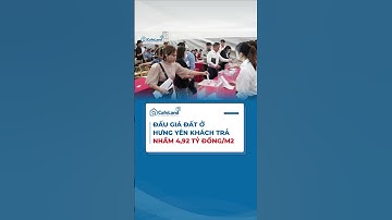 Đấu giá đất ở Hưng Yên: Khách trả nhầm 4,92 tỷ đồng/m2 | CafeLand #shorts