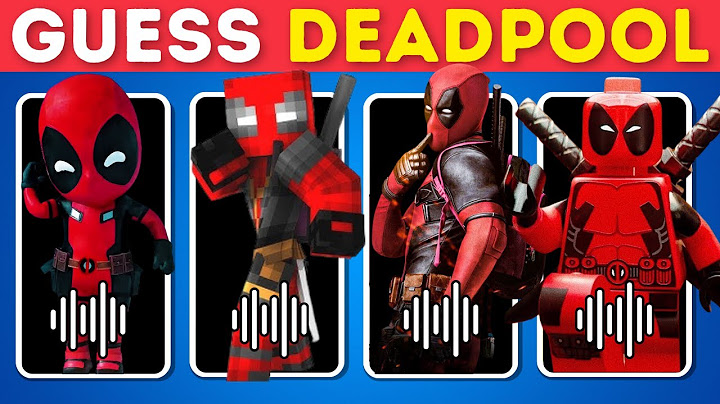 Guess the Deadpool Dance and Memes by their Voice and Emoji | Deadpool Quiz