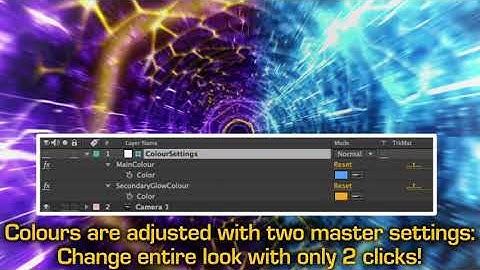 Neon Wormhole - hi-tech tunnel flythrough | After Effects Elements - Envato elements