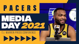 Indiana Pacers Media Day: T.J. Warren Press Conference