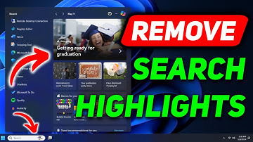 How to Turn Off Search Highlights in Windows 11 Search Bar | Disable Trending Searches