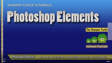 Photoshop Elements - How to design rounded corner rectangles