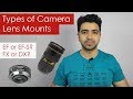 Types of DSLR Camera Lens Mounts Explained (Hindi)