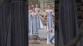 Olympic flame lit in Olympia, Greece, kicks off 2024 Paris Olympics torch relay #shorts