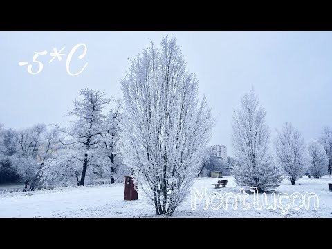 Beaux paysages en hiver à Montlucon 2022 ❄️